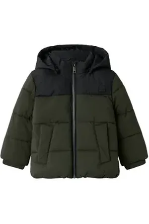 NAME IT Steppjacke (1-St) grün|schwarz 92