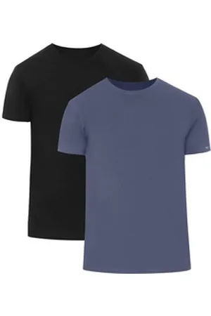 Cornette T-Shirt Herren T-Shirts mit U-Ausschnitt 2er Pack CR068 (1-tlg) bunt|schwarz S