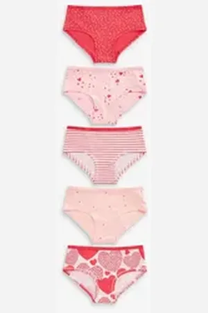 Next Hipster Herz-Hipster im 5er-Pack (5-St) rot 122-128 (7-8 J.)