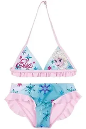 Disney Frozen Bandeau-Bikini FROZEN Die Eiskönigin Mädchen Kinder Bikini 2 Teile 140