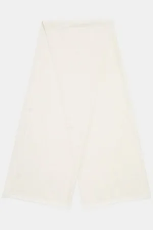 Comma, Comma Halstuch Weicher Schal aus Viskose, Fransen beige