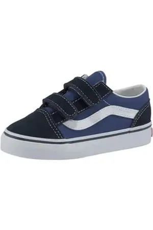 Vans Old Skool Sneaker mit Klettverschluss für Kleinkinder blau 24 EU