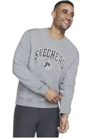 Skechers Trainingspullover Long Sleeve Pullover Crewneck grau XXL