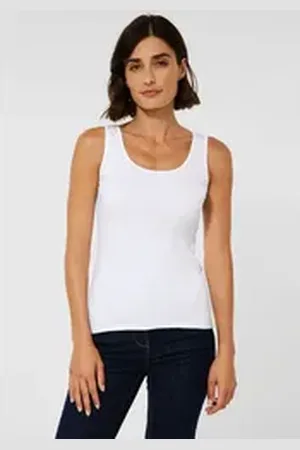 CECIL Tanktop Style Linda im Style Linda weiß S (38)