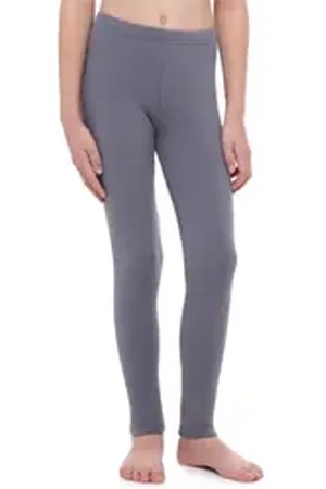 Merry Style Leggings Mädchen Lange Leggings aus Baumwolle MS10-252 (1-tlg) elastischer Bund grau 116