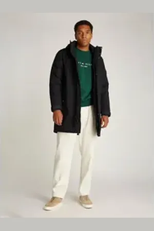 Tommy Hilfiger Langmantel TECH PADDED PARKA schwarz XXXL