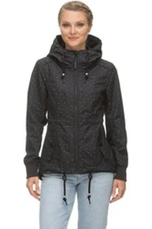 Ragwear Winterjacke Dankka Dots schwarz XL