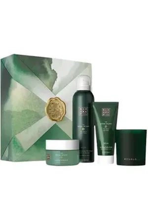 Rituals Pflege-Geschenkset The Ritual of Jing M für Frauen, Heiligem Lotus, Jujube, Minze Pflege-Körperpflegeset, 4-tlg., Beruhigender Duft, Spa-Erlebnis, Geschenkbox, Körperpeeling.