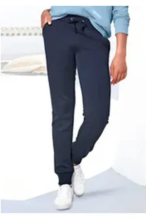Buffalo Sweatpants mit seitlichen Taschen, Loungeanzug blau 32/34