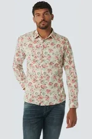 No Excess Langarmshirt Shirt Stretch Allover Printed XL