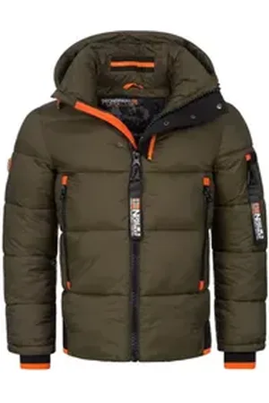 Geographical Norway Steppjacke Herren Winter Jacke warm gefüttert Parka Steppjacke Outdoor PUFFER grün XXL