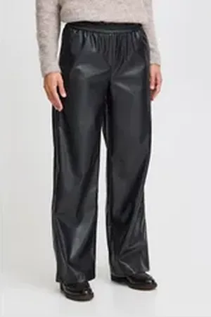 B YOUNG Lederhose BYDAJA JOGGER PANTS - moderne Hose schwarz 36