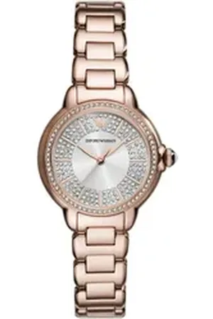 Emporio Armani Quarzuhr AR11633, Armbanduhr, Damenuhr, Edelstahlarmband, analog goldfarben