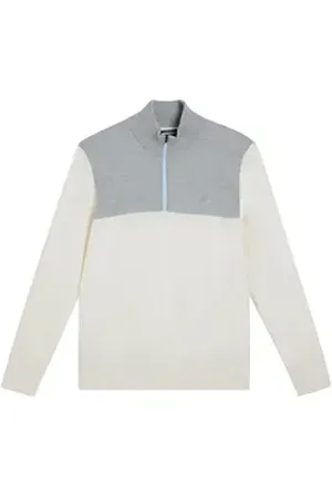 J Lindeberg Trainingspullover Golf Pullover Jeff Windbreaker Creme Herren