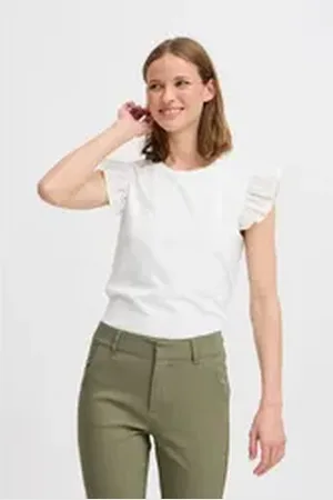 B YOUNG T-Shirt BYRIKA TSHIRT - sommerliches T-Shirt weiß L