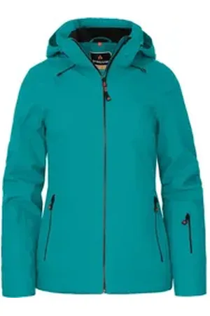 Bergson Regenjacke RANUA Damen Skijacke & Winterjacke, wattiert, recycelt, 20000 mm Wassersäul blau 40