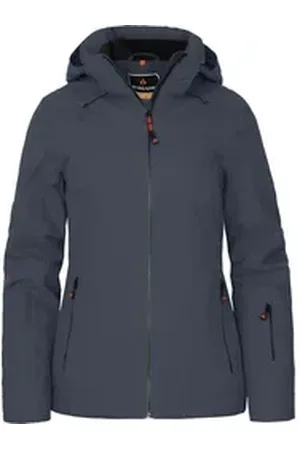 Bergson Regenjacke RANUA Damen Skijacke & Winterjacke, wattiert, recycelt, 20000 mm Wassersäul blau|bunt|grau 36