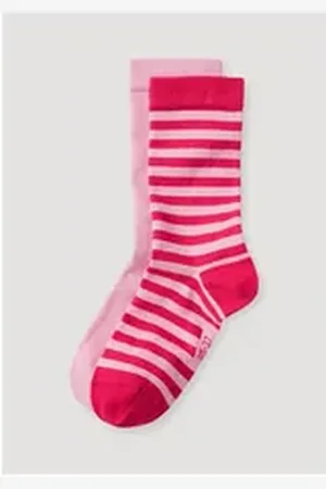 hessnatur Socken im 2er-Pack aus Bio-Baumwolle (2-Paar) rosa 35-37