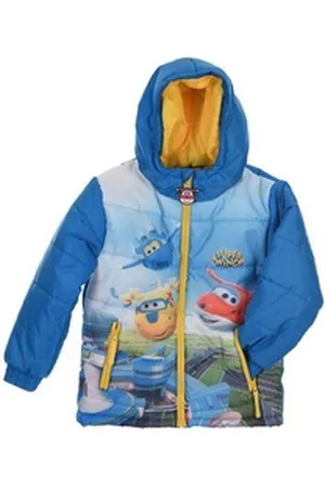 Super Wings Winterjacke Kinder Jungen Steppjacke blau 98