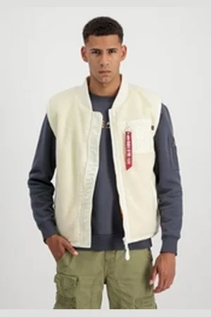 Alpha Industries Blouson Men - Vests Teddy Vest weiß 3 XL