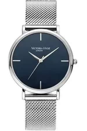 VICTORIA HYDE Quarzuhr Richmond Classic Herren Basic Lederarmband, (1-tlg., Kein Set) silberfarben