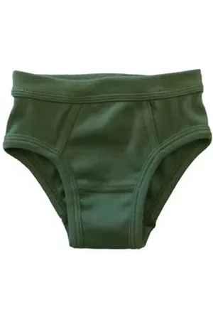 Hermko Slip 2840 Jungen Slip mit Weichbund aus reiner Bio-Baumwolle grün 152