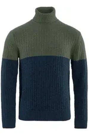 LIVING CRAFTS Rollkragenpullover PATRIZIO GOTS zertifiziert blau M