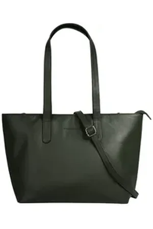 Bruno Banani Shopper, echt Leder grün