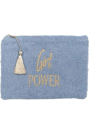 styleBREAKER Kosmetiktasche Beautybag Girl Power (1-tlg) blau