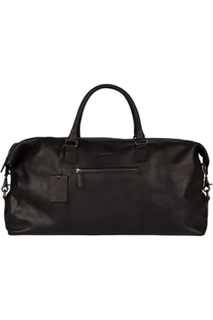 Burkely Reisetasche Weekender, aus echtem Leder schwarz