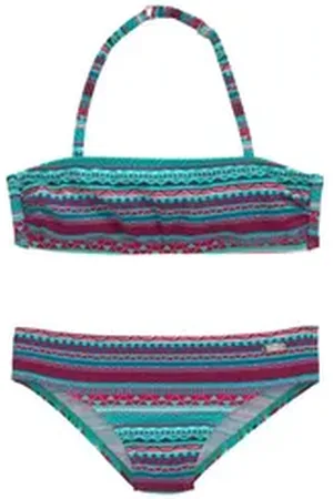 Buffalo Bandeau-Bikini Lux Kids mit abstraktem Druck blau 170/176