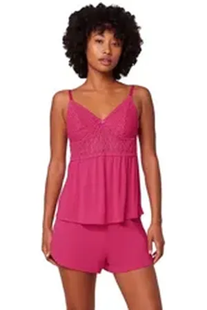 Triumph Pyjama Pyjama kurz Aura Spotlight 10218289 Ripe Raspberry (1 Stück, 1 tlg., 1 Stück) rosa 44