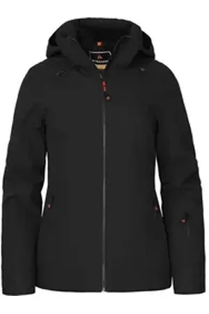 Bergson Regenjacke RANUA Damen Skijacke & Winterjacke, wattiert, recycelt, 20000 mm Wassersäul schwarz 48