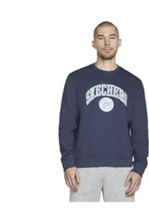 Skechers Trainingspullover Long Sleeve Pullover Crewneck blau L