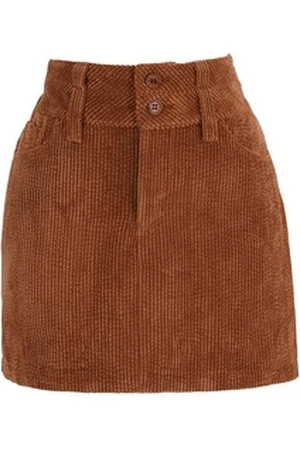 Fresh Lions A-Linien-Rock Corduroy Side Slit Mini Skirt camel XL XL