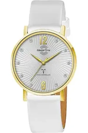 Master Time Funkuhr Advanced MTLA-10802-45L, Armbanduhr, Quarzuhr, Damenuhr weiß