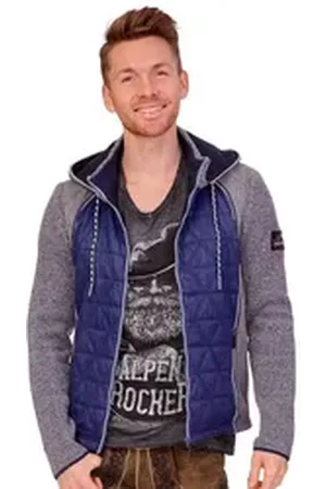 SPIETH & WENSKY Outdoorjacke Steppjacke Herren - TRAUNSTEIN - blau/hellgrau blau|grau 44