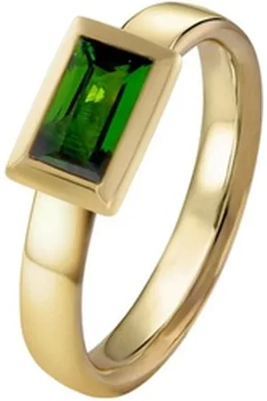 Acalee Goldring Gold 333 / 8K mit Echtem Chromdiopsid grün 55