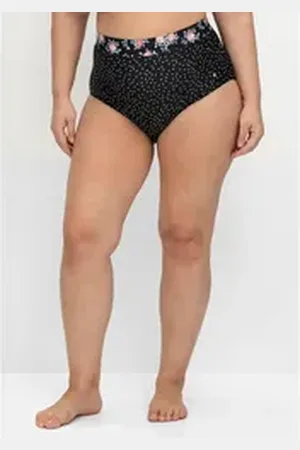 Sheego Bikini-Hose Große Größen in hohem Schnitt, mit Shaping-Einsatz schwarz 46