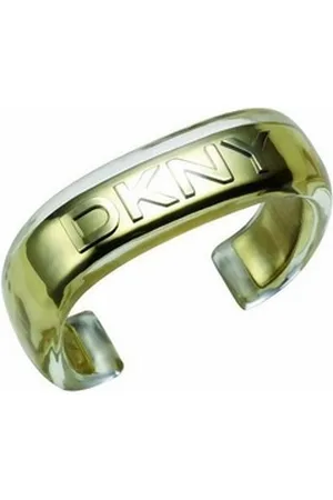 DKNY Armspange Damen, aus Edelstahl, umantelt mit Kunststoff, Gold goldfarben