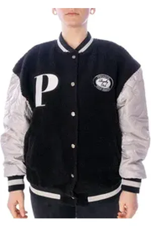 Pegador Collegejacke Jacke PGDR Draper Quilted Oversized Ärmel mit Steppung schwarz S
