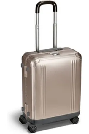 ZERO halliburton Handgepäck-Trolley Pursuit Aluminium, 4 Rollen, Aluminium braun