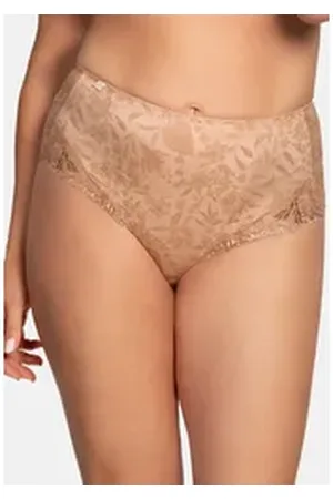 Ulla Dessous Taillenslip Jasmin (1-St) Taillen Slip - Leicht transparent braun 52