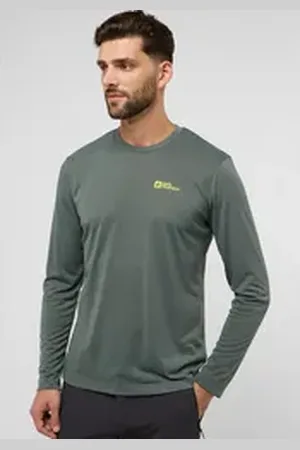 Jack Wolfskin Langarmshirt VONNAN LS T M grün XL (54/56)