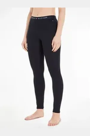 Tommy Hilfiger Underwear Leggings LEGGING mit Logoschriftzug am Bund blau XL (42/44)