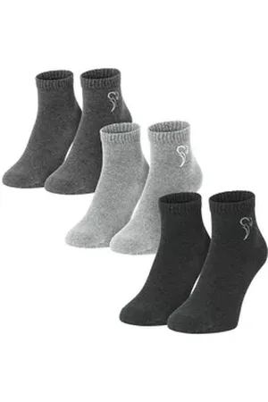 Black Snake Sneakersocken Atmungsaktive Unisex Socken im 3er Set – Perfekt für Freizeit & Sport (3-Paar) grau 43/46
