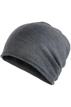Laura Scott Beanie aus weichem Feinstrick, mit modischem Rollrand - NEW grau