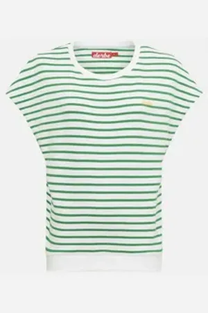Derbe T-Shirt Interstriped Damen Oversize T-Shirt (1-tlg) weiß XL