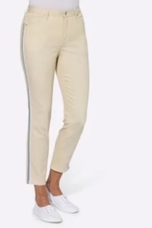 WITT WEIDEN Jeansshorts 7/8-Jeans beige|weiß 42
