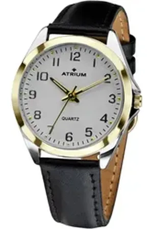 ATRIUM Quarzuhr A11-14B, Armbanduhr, Damenuhr, Lederarmband silberfarben
